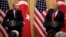 Erdoğan ile Trump'ın 13 Kasım 2019'da Washington'daki görüşmesi sonrası Beyaz Saray'da düzenlenen ortak basın toplantısı (ARŞİV).