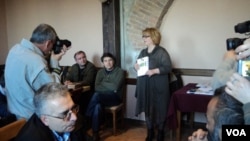 2012 მარტი, მწერალი დავით ტურაშვილი სტეფანაკერტში (ჰანკენდიში)