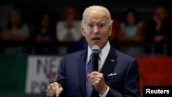 រូបឯកសារ៖ ប្រធានាធិបតី​សហរដ្ឋ​អាមេរិក លោក Joe Biden ថ្លែង​សុន្ទរកថា​នៅ​រដ្ឋធានី​វ៉ាស៊ីនតោន ថ្ងៃទី ២៣ ខែកញ្ញា ឆ្នាំ២០២២។ 