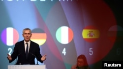 იენს სტოლტენბერგი, ნატოს გენერალური მდივანი ნატოს საპარალამენტო ასამბლეის საგაზაფხულო სესიაზე. სოფია, ბილგარეთი.