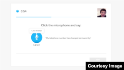 An image of the speaking part of the Duolingo English Test.