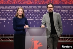 ماریت ریسن بیک و کارلو چاتریان مدیران جشنواره