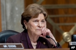Senatorka Jeanne Shaheen, D-N.H., tokom saslušanja Senatskog odbora za vanjske poslove u Kapitolu u Washingtonu, 15. januara 2025.