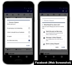 Report a Fake Story on Facebook