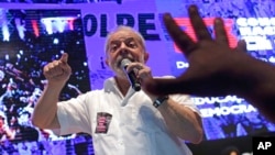 El expresidente de Brasil, Luiz Inacio Lula da Silva en la apertura del Congreso Nacional de Expertos en Educación. Brasilia, enero12, de 2017. 