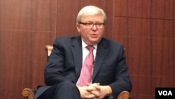 រូបឯកសារ៖ លោក Kevin Rudd អតីតនាយករដ្ឋមន្ត្រីនៃ​ប្រទេស​អូស្ត្រាលី។