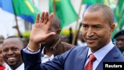 Moise Katumbi, ancien gouverneur de l’ex-province du Katanga, lors d'une visite à Goma, Nordi-Kivu, RDC 24 mars 2014. 