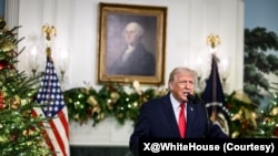 2025年12月17日，特朗普总统发表全国讲话，重点介绍其政府上任11个月以来的成就。