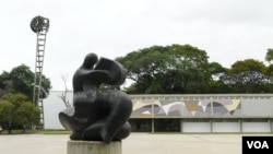 Plaza del Rectorado de la Ciudad Universitaria de Caracas, declarada Patrimonio de la Humanidad en 2000