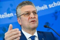 FILE - The head of the Robert Koch Institute, German national agency and research institute, responsible for disease control and prevention, Lothar Wieler, briefs the media during a press conference in Berlin, Germany, Jan. 14, 2021.