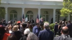 Shugaba Muhammadu Buhari da Shugaban Amurka Donald Trump a birnin Washington, D.C.