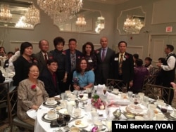 Congresswoman Tammy Duckworth, the Democratic candidate for the Illinois senate race, at a fund-raising event organized by the Thai-American community in Chicago areas on September 11th, 2016.