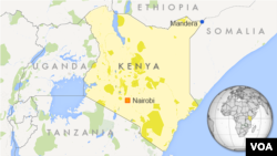 map kenya