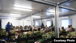 Mkutano wa maafisa wa ngazi ya juu wa Umoja wa Africa nchini Somalia (AMISOM) na washiriki wengine wa kimataifa, Mogadishu, Somalia, Feb. 15, 2019. (O. Abdisalan/AMISOM)