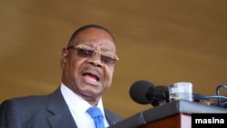 Le président Peter Mutharika du Malawi. (Photo de L. Masina / VOA)