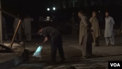 په کوټه کې د یوې پحوانۍ چاودنې نه د وروسته حال یو تصویر