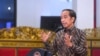 Presiden Jokowi dalam acara peresmian pembukaan "The 10th Indonesia Ebtke Conex 2021" di Istana Negara, Jakarta, Senin, 22 November 2021. (Biro Setpres )