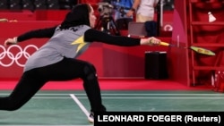 Soraya Aghaeihajiagha of Iran, Tokyo 2020 Olympics - Badminton - Women's Singles