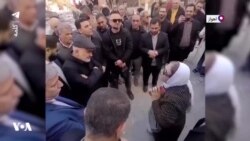 «خدا، نسل خامنه ای را از روی زمین بردار!» فریاد یک زن در مقابل استاندار خوزستان