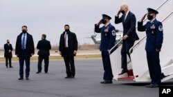 პრეზიდენტი ჯო ბაიდენი პენსილვანიის შტატში ამომრჩევლებთან შესახვედრად ჩავიდა. 16 მარტი, 2021 წ.