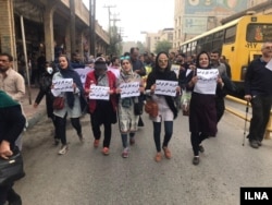 راهپیمایی کارگران گروه ملی فولاد ایران در بیست و پنجمین روز اعتراض