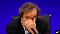 Michel Platini lors de la 37e session ordinaire du congrès de l'UEFA, Londres, 24 Mia 2013