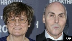 Wanasayansi Katalin Kariko (Kushoto) Dkt Drew Weissman, washindiwa tuzo ya Nobel ya Dawa mwaka 2023.