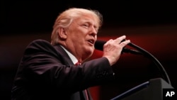President Donald Trump speaks during the Celebrate Freedom event at the Kennedy Center for the Performing Arts in Washington, July 1, 2017.