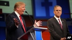 Donald Tramp va Jeb Bush