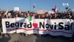 Protest i blokada tri mosta u Novom Sadu