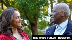 Isabel dos Santos e José Eduardo dos Santos-. Foto publicada pela filha do antigo Presidente angolano no seu Instagram a 31 de dezembro 2019