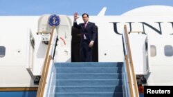 Американскиот државен секретар Марко Рубио лета од Саудиска Арабија по средбите со руската делегација