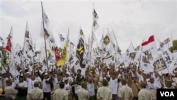 Kampanye Partai Keadilan Sejahtera, sebagai salah satu partai Islam dalam pemilu 2009. (Foto: Dok)