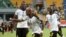 Andre Ayew na wenzake wa Ghana washerekea bao la kwanza 