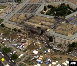 Pentagonning o'sha kuni vayron bo'lgan qismi. 190 ga yaqin kishi o'lgan.