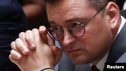 Waziri wa Mambo ya Nje wa Ukraine Dmytro Kuleba alipohudhuria Kikao cha 77 cha Baraza Kuu la Umoja wa Mataifa mjini Ny.