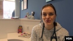 Owner and veterinarian Veronica Jarvinen decided to begin doga classes a few months ago.