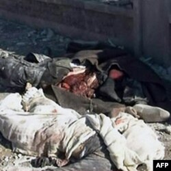 Aleppo shahri ko'chalaridagi jasadlar