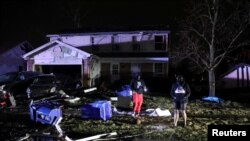 Последствия торнадо в Флориссенте, Миссури, 14 марта 2025