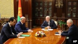 ალექსანდრე ლუკაშენკა, ვიქტორ შეიმანი და აფხაზი სეპარატისტები, მინსკი, 2023 წლის თებერვალი