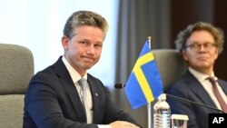 瑞典國防部長帕爾瓊森（資料圖片）