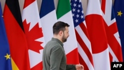 Фото: президент України Володимир Зеленський на саміті G7 в Італії 13 червня 2024 року