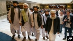 هیات مذاکره کننده طالبان در نشست مسکو