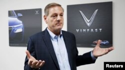 Vinfast's CEO Jim Deluca is seen during an interview at Vinfast factory in Hai Phong city, Vietnam September 25, 2018. Picture taken on September 25, 2018.