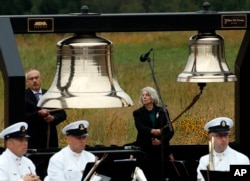 Меморіальна служба за загиблими рейсу 93 у місті Шенксвіл, штат Пенсильванія, 11 вересня 2018 року.