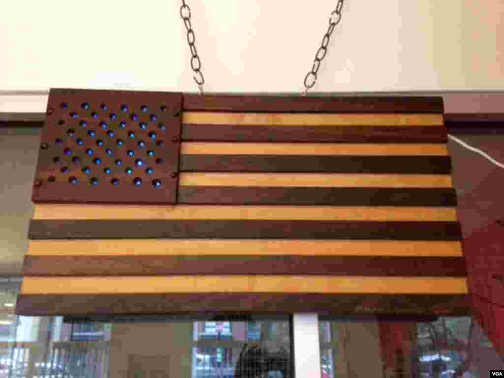 American the Beautiful by Margery Goldberg (Photo - J. Taboh/VOA)