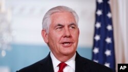 Waziri wa mambo ya nje wa Marekani Rex Tillerson.