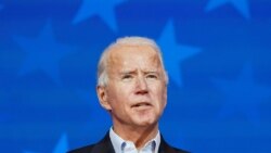 Democratic U.S. presidential nominee Biden speaks about the 2020 presidential election in Wilmington, Delaware