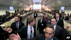 A view of the meeting of oil ministers of the Organization of the Petroleum Exporting Countries, at their headquarters in Vienna, Austria, Dec. 6, 2018.