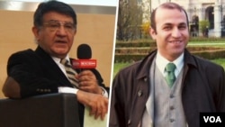 از راست به چپ،‌کامران قادری و مسعود مصاحب، دو اتریشی-ایرانی‌تبار